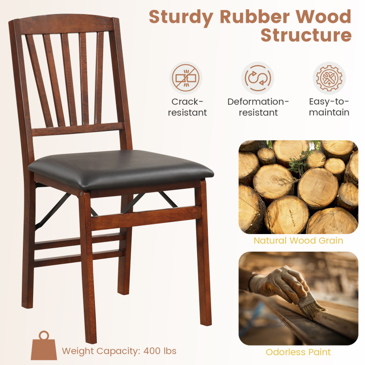 Sturdy wooden deals folding chairs