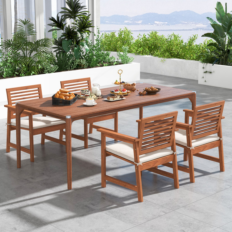 Patio dining hotsell chairs with cushions