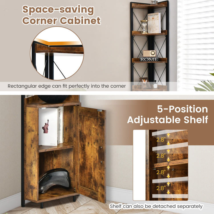 Corner Multi-Functional Tiered Shelf - Space-Saving - Eco-friendly