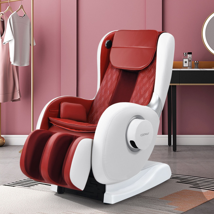 Full Body Zero Gravity Massage Chair Recliner with SL Track Heat -RedCostway Gallery View 7 of 12