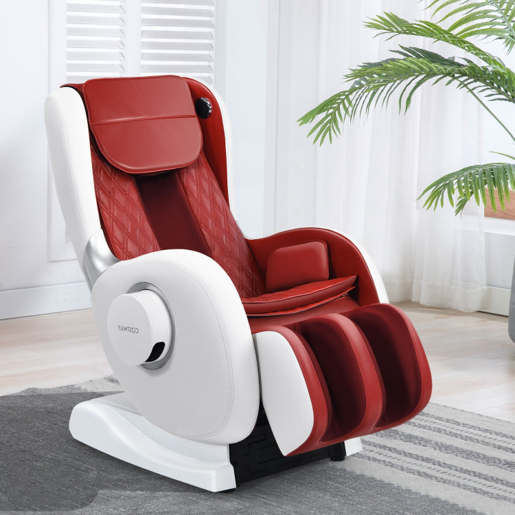 Full Body Zero Gravity Massage Chair Recliner with SL Track Heat -RedCostway Gallery View 1 of 12