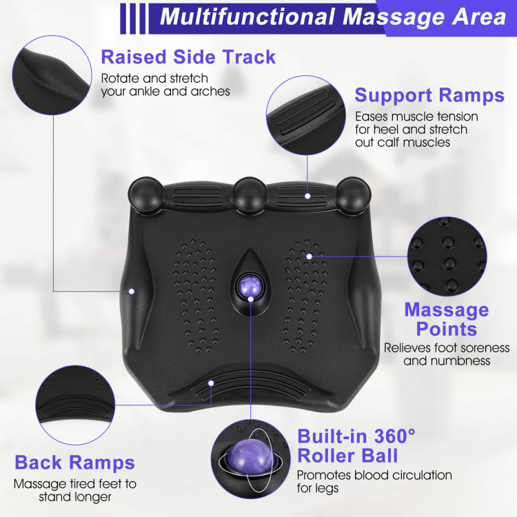 Progressive Desk Anti-Fatigue Mat with Acupressure Massage Dots