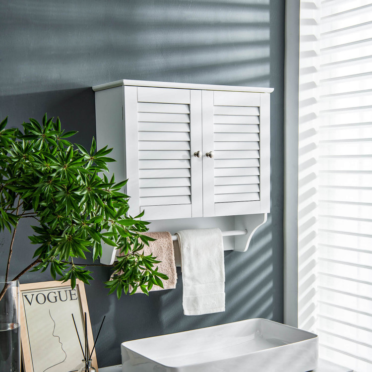 Modern Wall Bathroom Storage Medicine Cabinet with Adjustable Shelves and  Towel Rack - On Sale - Bed Bath & Beyond - 37914398