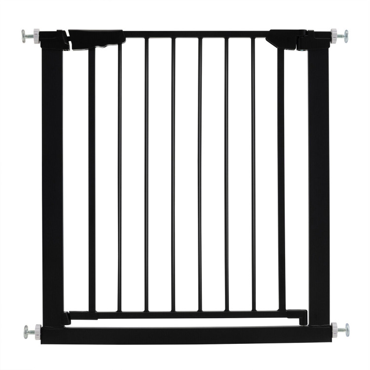30-32.5 Inch Wide Safety Gate with 30 Inch Scientific Height-BlackCostway Gallery View 1 of 9