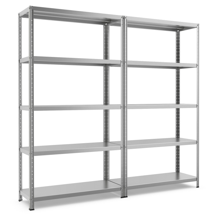5-Tier Adjustable Storage Shelves with Foot PadsCostway Gallery View 10 of 10
