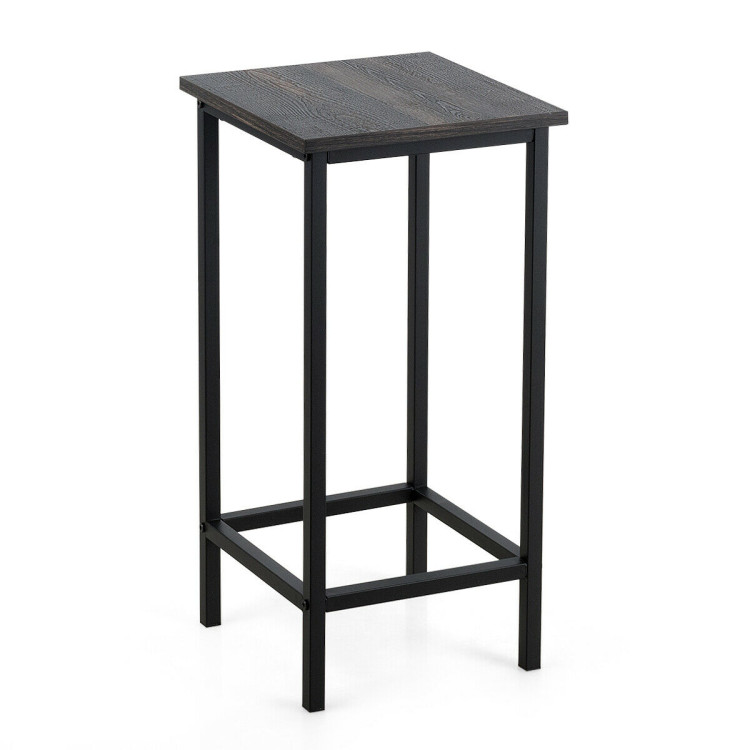Set of 4 Bar Stools 24 Inch Counter Height Backless with Metal FrameCostway Gallery View 7 of 11