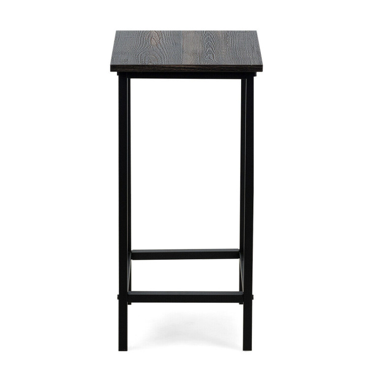 Set of 4 Bar Stools 24 Inch Counter Height Backless with Metal FrameCostway Gallery View 8 of 11