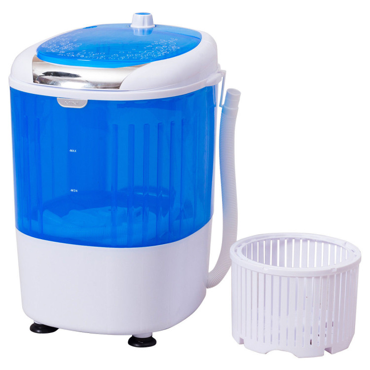 5.5 lbs Portable Semi Auto Washing Machine for Small SpaceCostway Gallery View 4 of 12