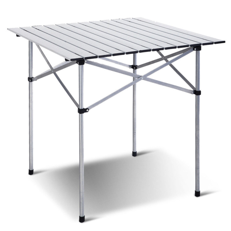 Roll Up Portable folding Camping Aluminum Picnic TableCostway Gallery View 1 of 11