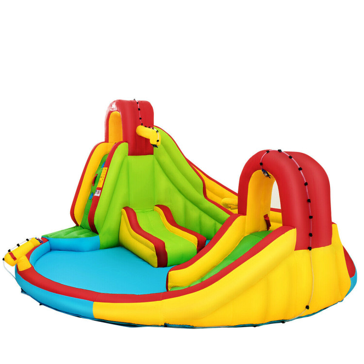 Kids Gift Inflatable Water Slide Bounce Park with 480 W BlowerCostway Gallery View 6 of 9