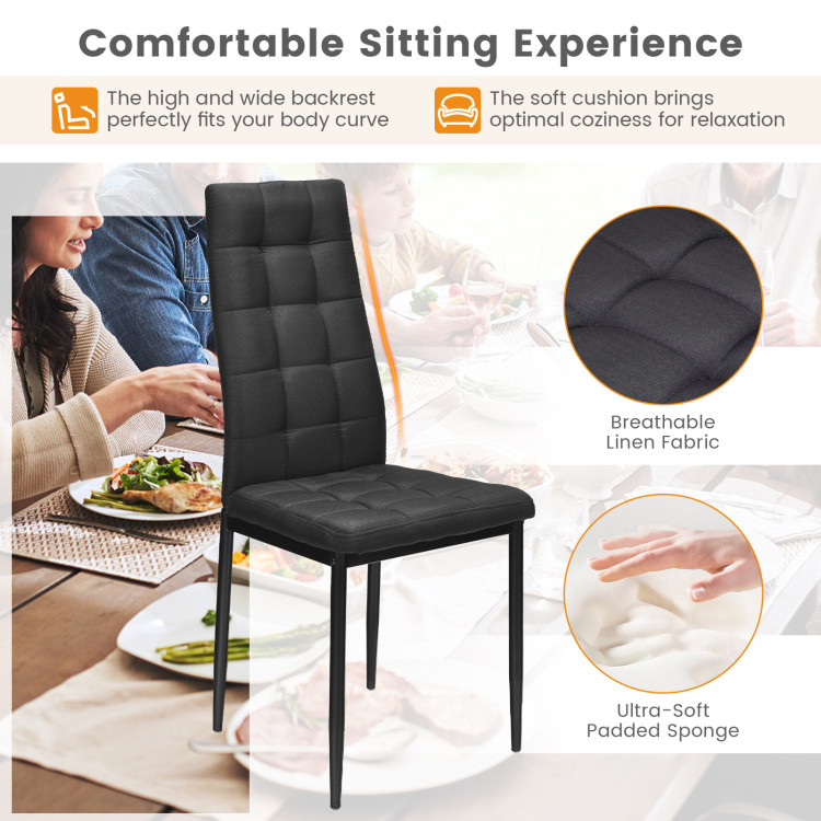 Leather dining chair 2025 cushions