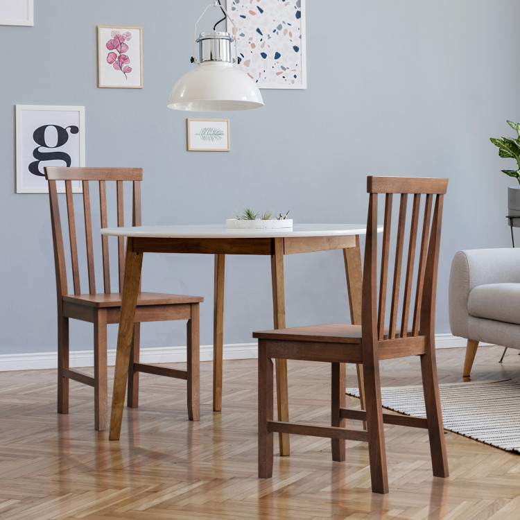 Set of 2 Dining Chairs with Solid Wooden LegsCostway Gallery View 2 of 10