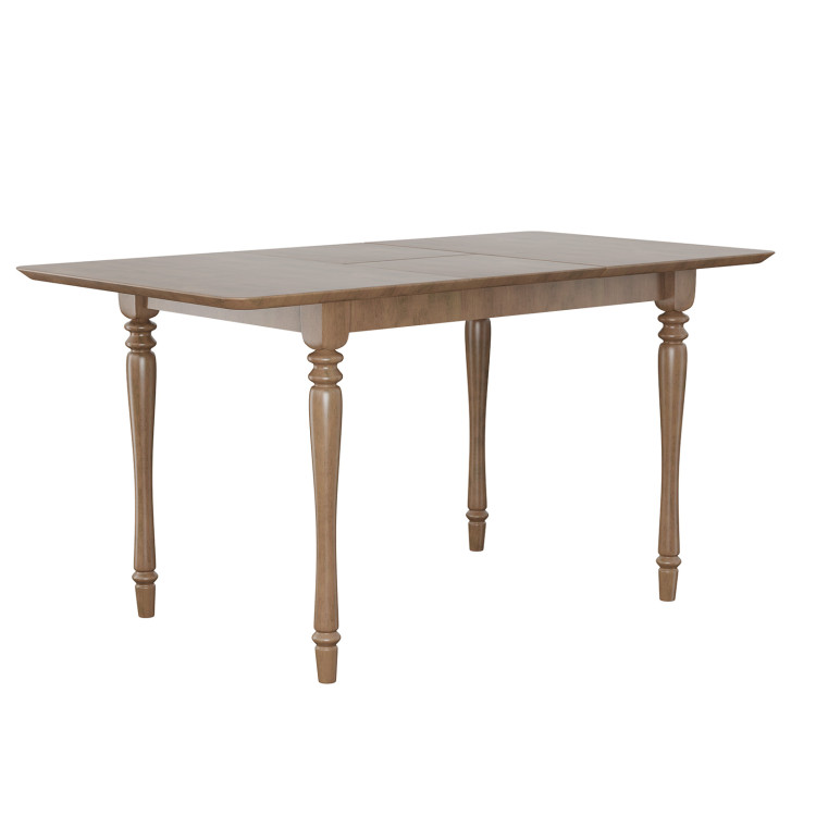 Extendable Wooden Dining Table with Rubber Wood LegsCostway Gallery View 1 of 8