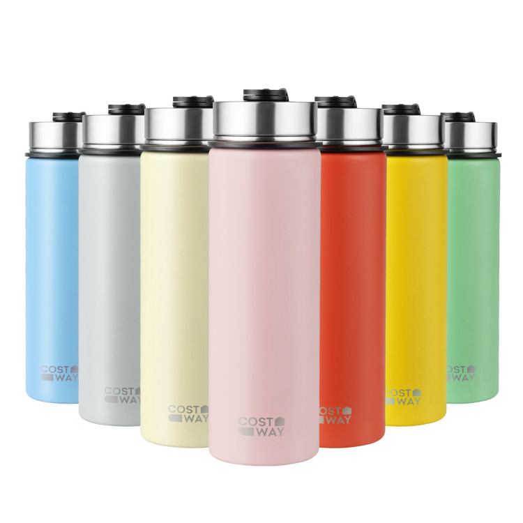 Simple Modern 9 Ounce Wave Water Bottle - Vacuum Insulated Stainless Steel  Flask - Double Wall Leakproof -Simple Stainless 