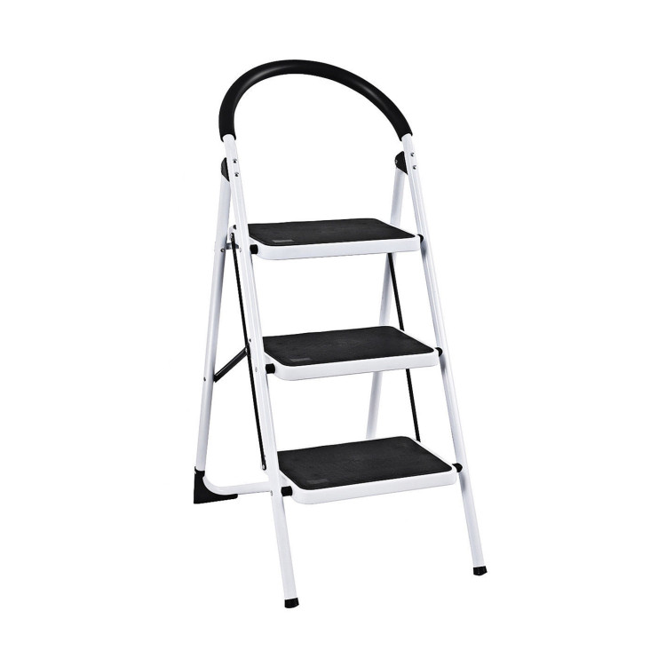 Costway Heavy Duty Portable Bench Aluminum Folding Step Ladder