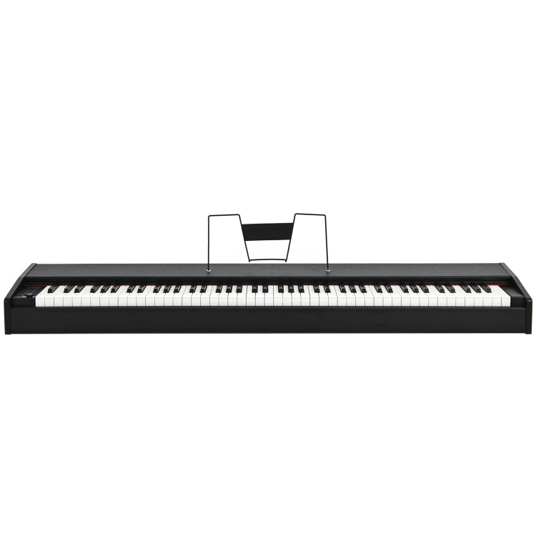 88-Key Full Size Digital Piano Weighted Keyboard with Sustain Pedal-BlackCostway Gallery View 7 of 13