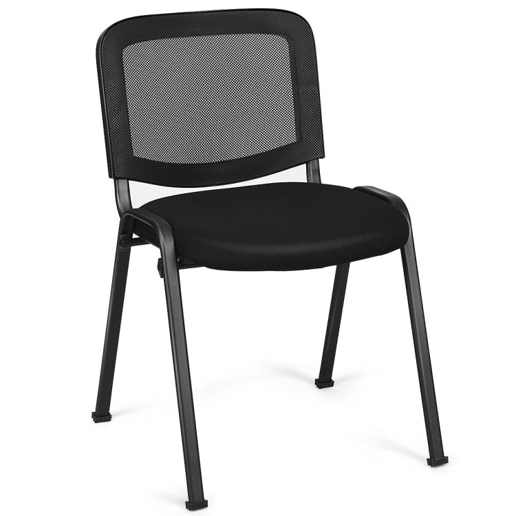 Set of 5 Stackable Conference Chairs with Mesh BackCostway Gallery View 4 of 11