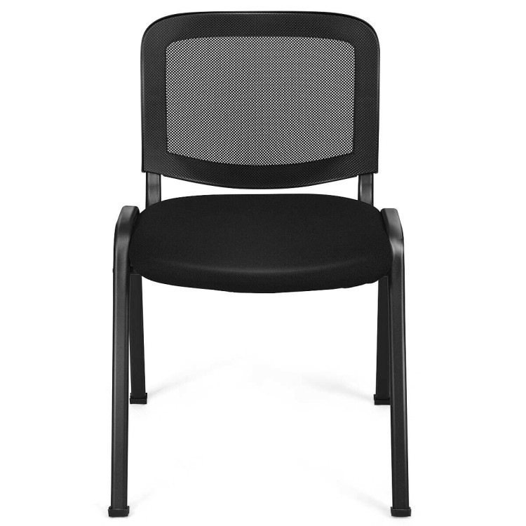 Set of 5 Stackable Conference Chairs with Mesh BackCostway Gallery View 7 of 11