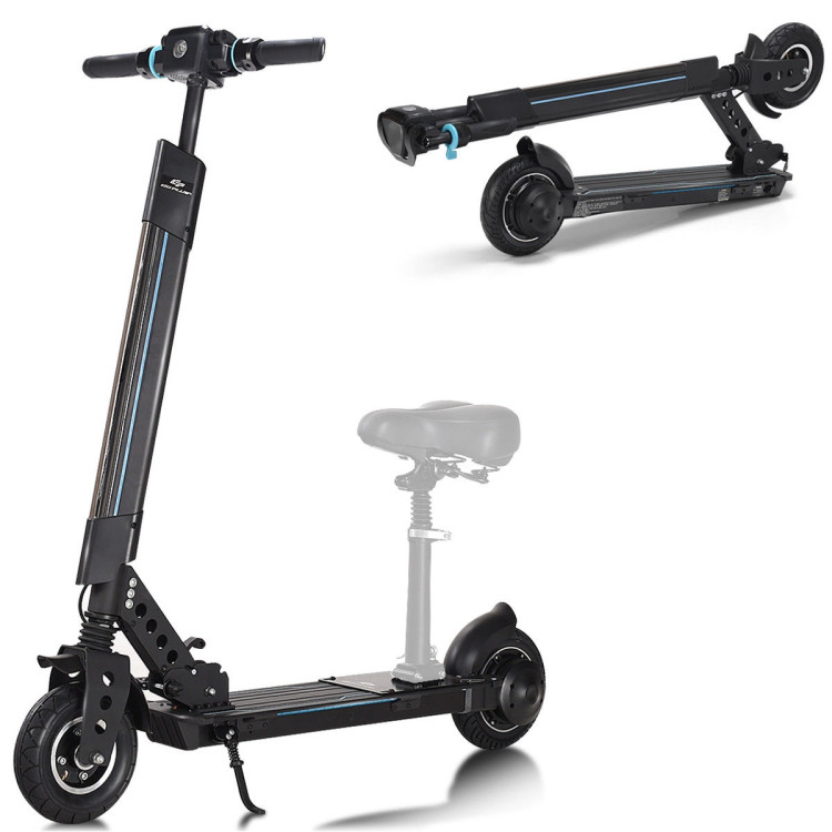 Foldable Electric Scooter with Removable Seat LEDCostway Gallery View 1 of 10