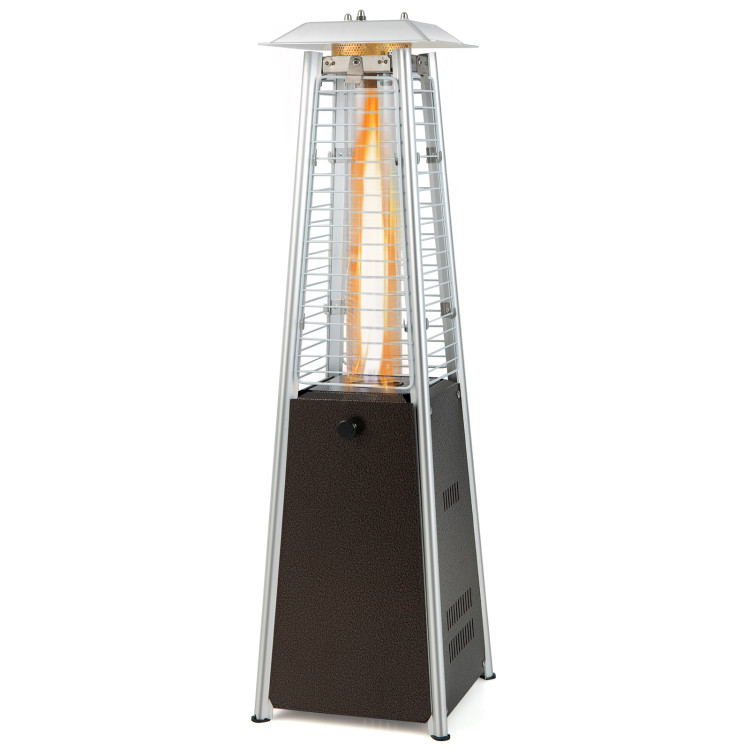 9500 BTU Portable Steel Tabletop Patio Heater with Glass TubeCostway Gallery View 1 of 9