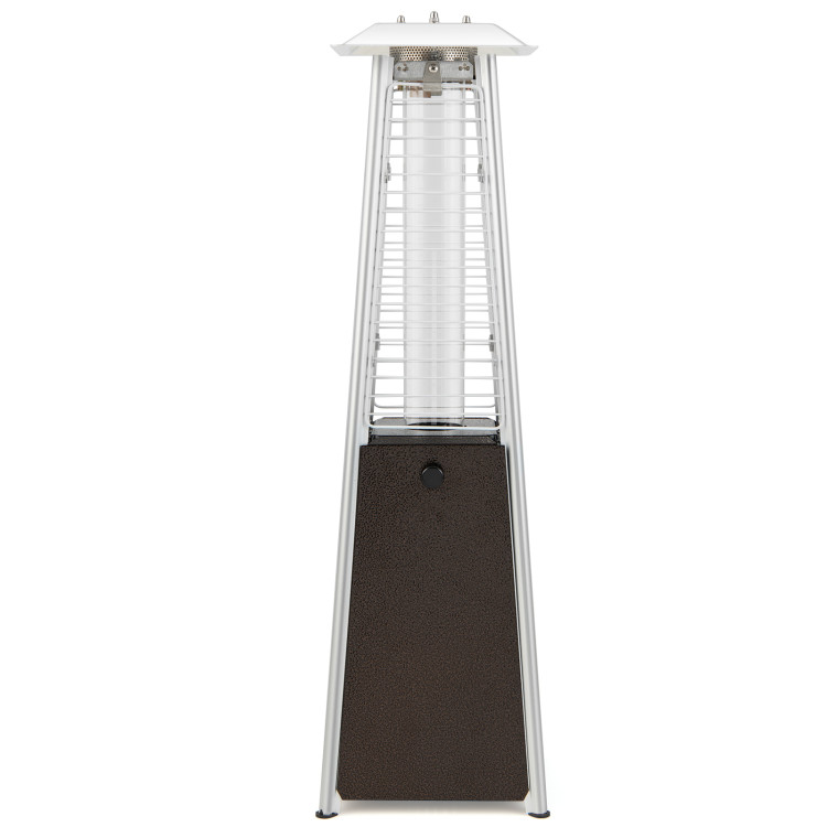 9500 BTU Portable Steel Tabletop Patio Heater with Glass TubeCostway Gallery View 7 of 9