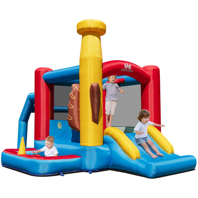 Baseball Themed Inflatable Bounce House with Ball Pit and Ocean BallsCostway Gallery View 1 of 10