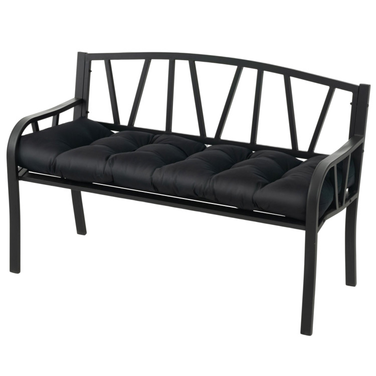 Grateful Home — Custom Bench or Window Seat Cushion, in Black