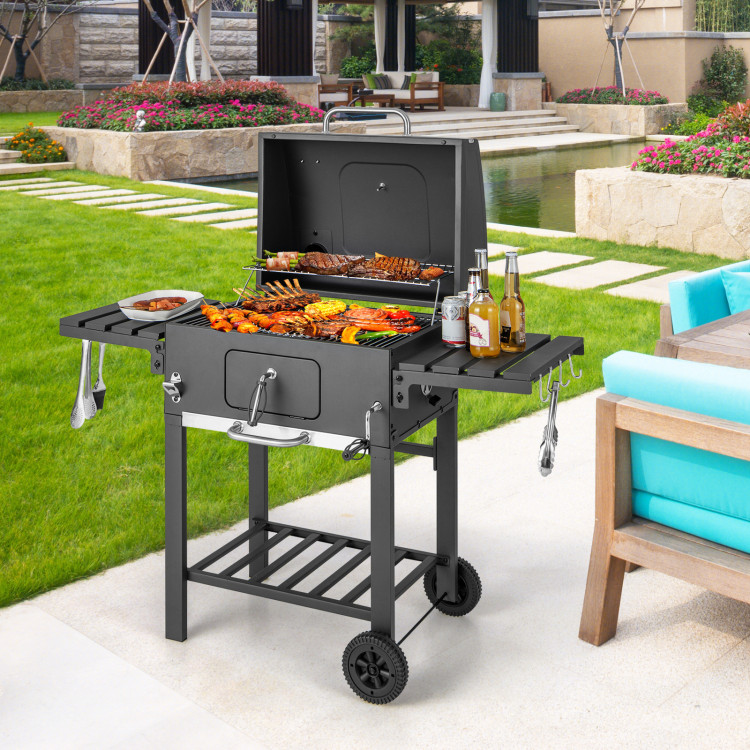 https://assets.costway.com/media/catalog/product/cache/0/thumbnail/750x/9df78eab33525d08d6e5fb8d27136e95/n/NP11290/Outdoor_BBQ_Charcoal_Grill_with_2_Foldable_Side_Table_and_Wheels-2.jpg