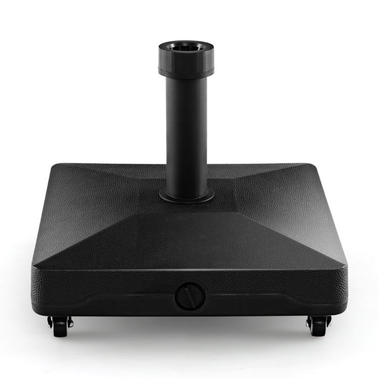 Fillable Umbrella Base Stand with Lockable Universal Wheels - Gallery View 1 of 9