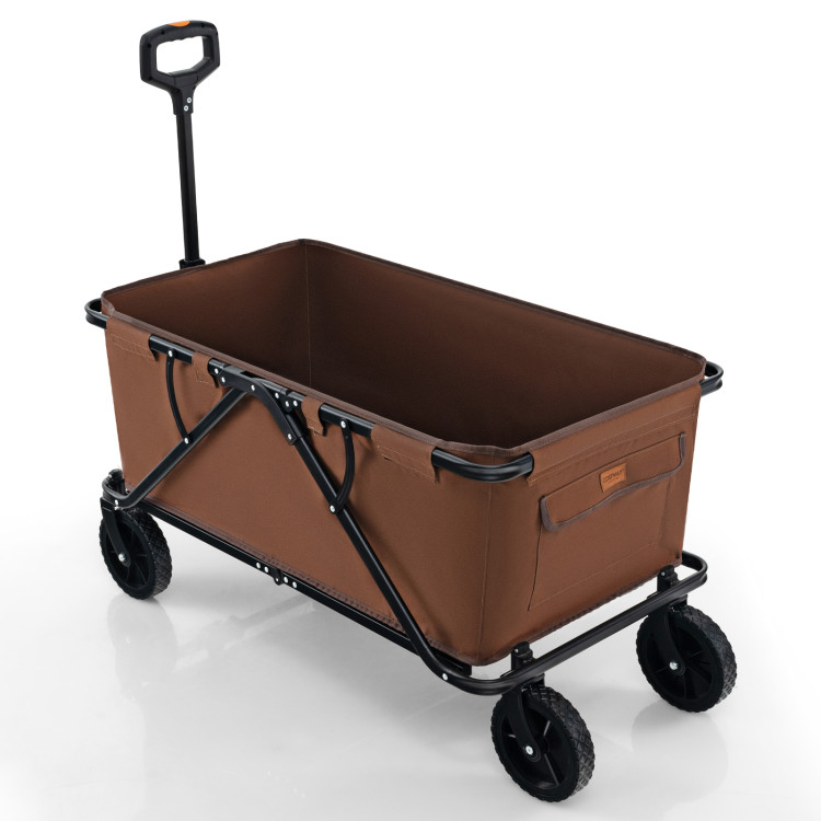 Collapsible Folding Wagon Cart with Adjustable Handlebar - Gallery View 1 of 10