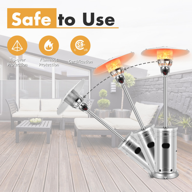 48000 BTU Patio Heater with Simple Ignition SystemCostway Gallery View 3 of 11