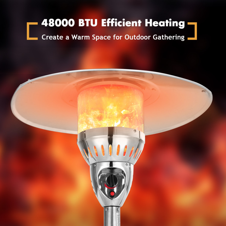 48000 BTU Patio Heater with Simple Ignition SystemCostway Gallery View 9 of 11