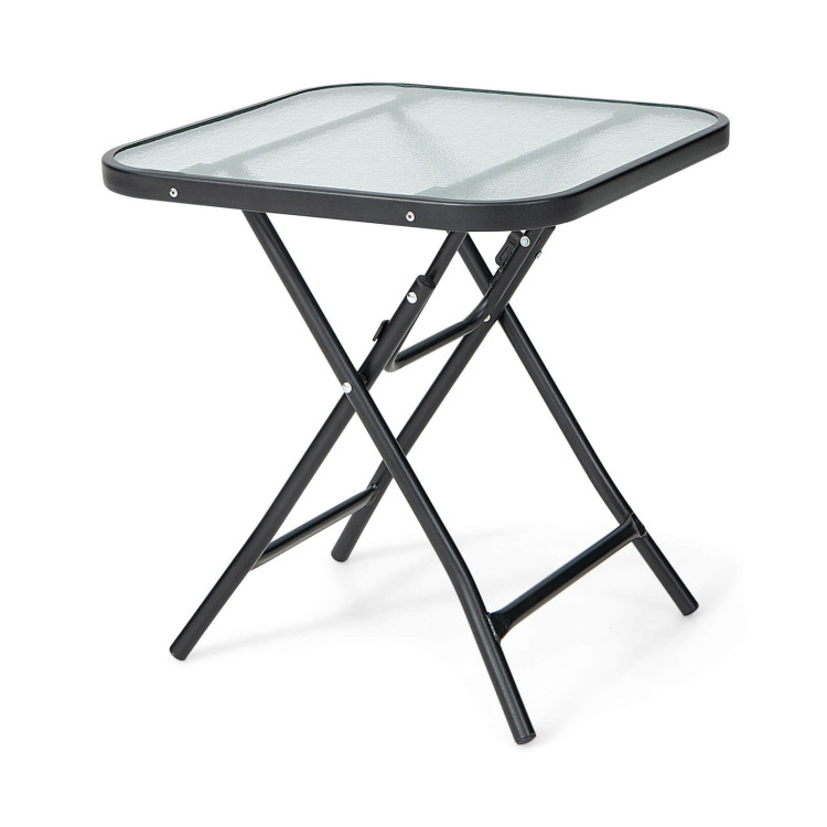 18 Inch Square Patio Bistro Table with Rustproof FrameCostway Gallery View 1 of 10