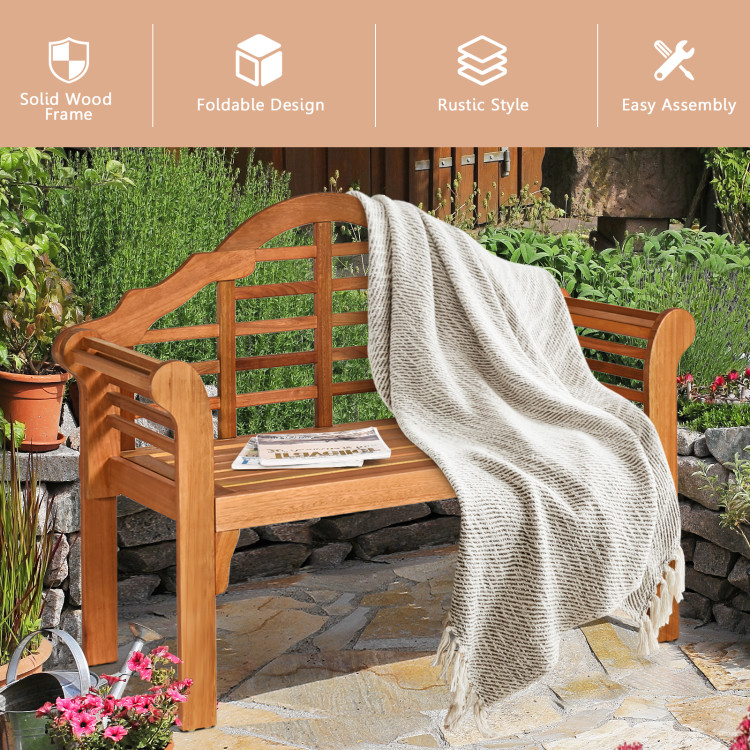 Foldable patio bench clearance