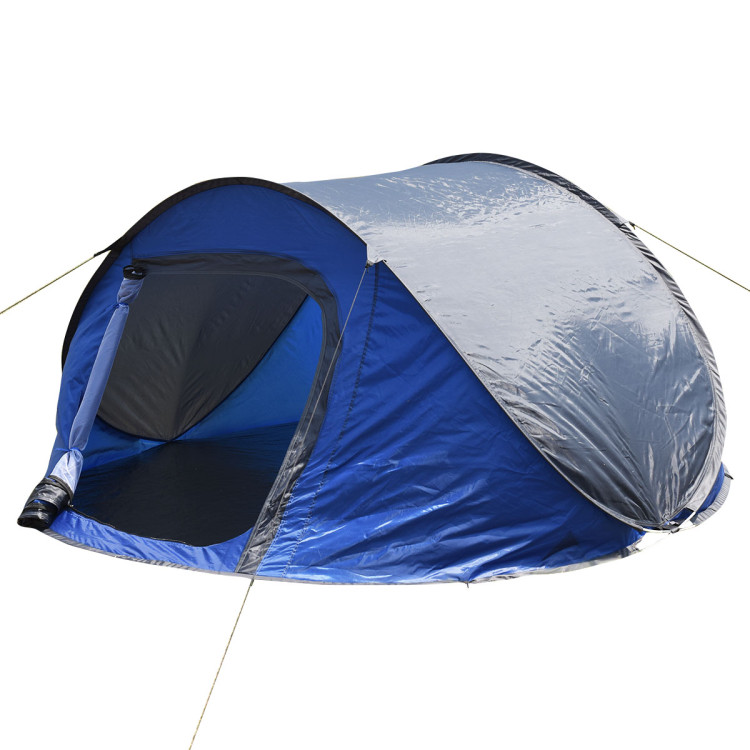 Waterproof 3-4 Person Camping Tent Automatic Pop Up Quick Shelter Outdoor HikingCostway Gallery View 5 of 9