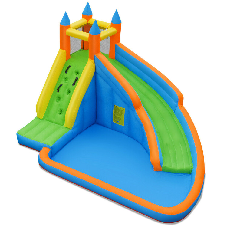 Inflatable Mighty Bounce House Jumper with Water Slide without BlowerCostway Gallery View 1 of 10