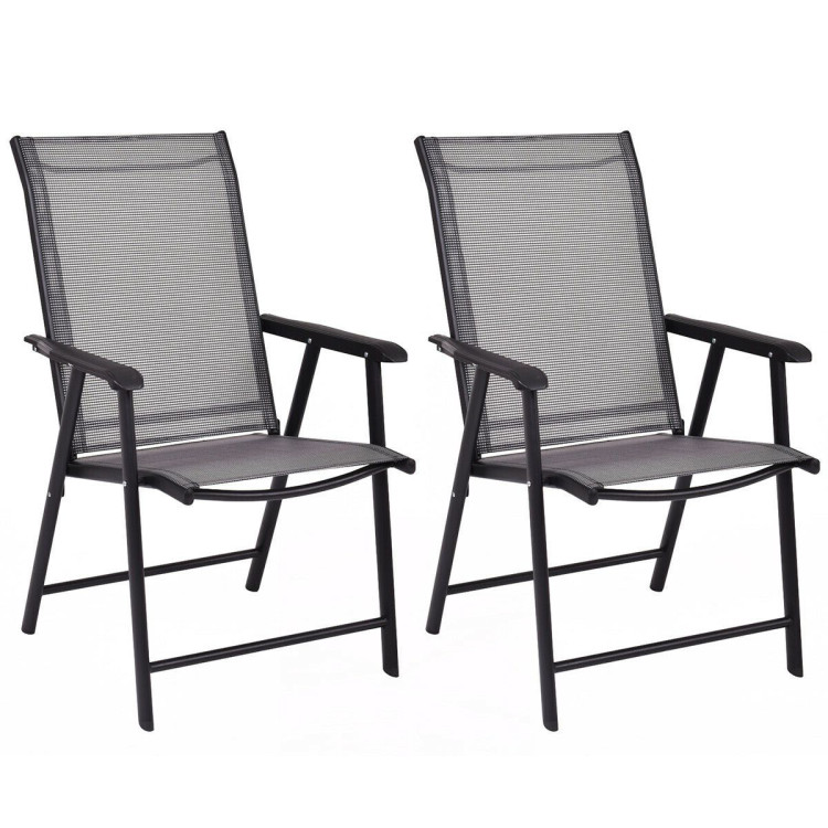 Set of 2 Outdoor Patio Folding ChairsCostway Gallery View 1 of 10