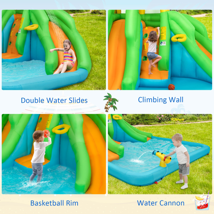 Kids Inflatable Water Park Bounce House with 480W BlowerCostway Gallery View 10 of 10