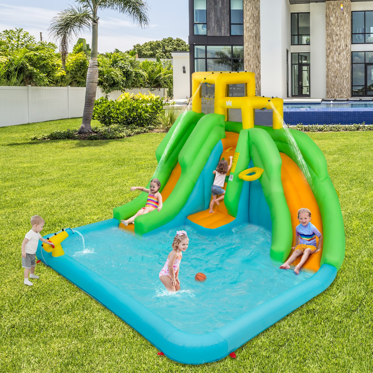 Kids Inflatable Water Park Bounce House with 480W BlowerCostway Gallery View 1 of 10