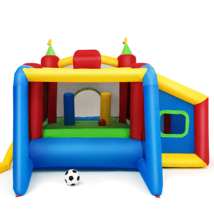 Inflatable Bounce House Kids Slide Jumping Castle without BlowerCostway Gallery View 7 of 14