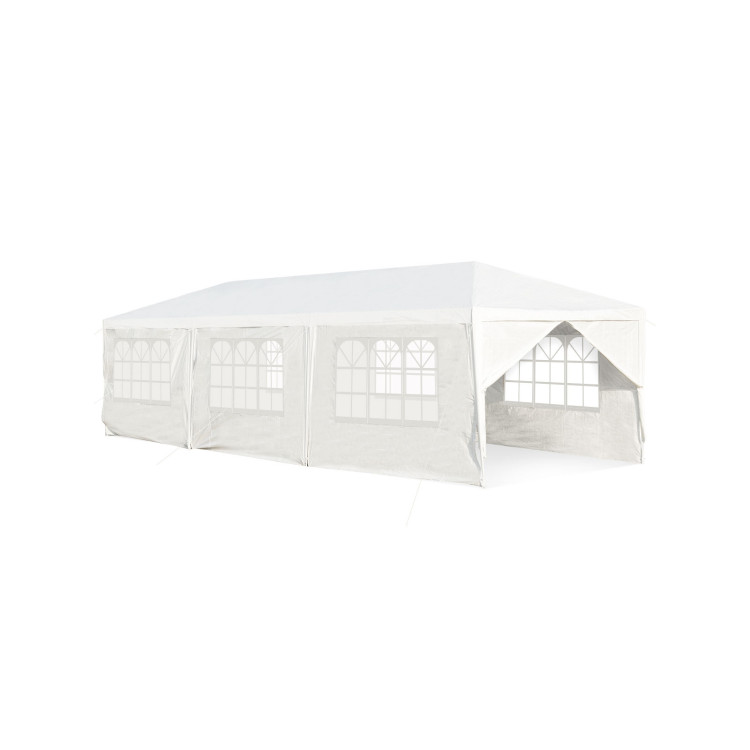 10 x 30 Feet Outdoor Canopy Tent with 6 Removable Sidewalls and 2 Doorways - Gallery View 1 of 13