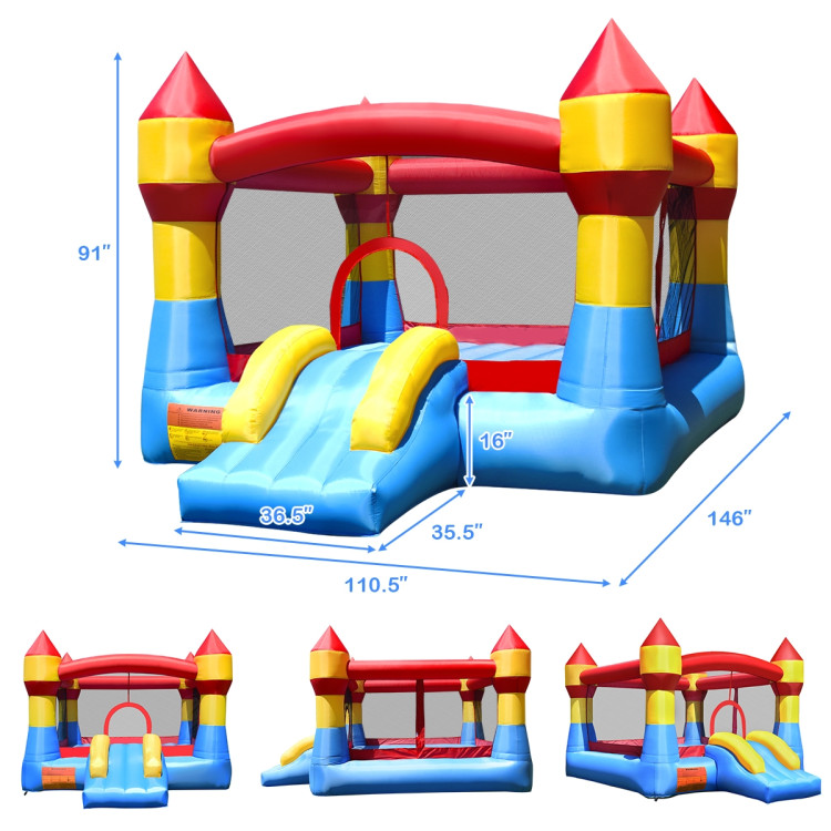 Inflatable Bounce House Castle Jumper Without BlowerCostway Gallery View 5 of 9