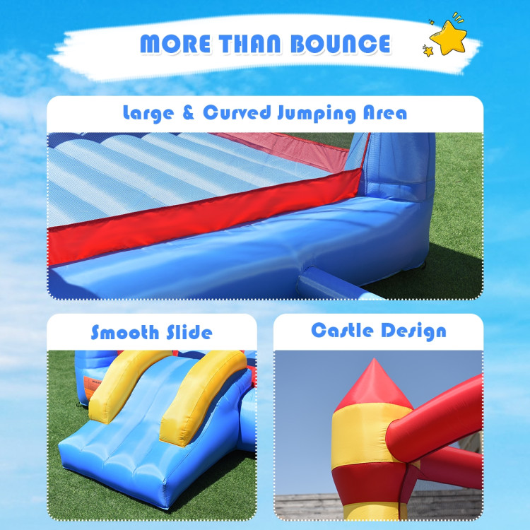 Inflatable Bounce House Castle Jumper Without BlowerCostway Gallery View 7 of 9
