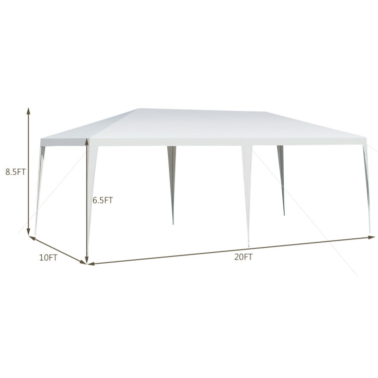 10 x 20 Feet Waterproof Canopy Tent with Tent Peg and Wind RopeCostway Gallery View 4 of 11
