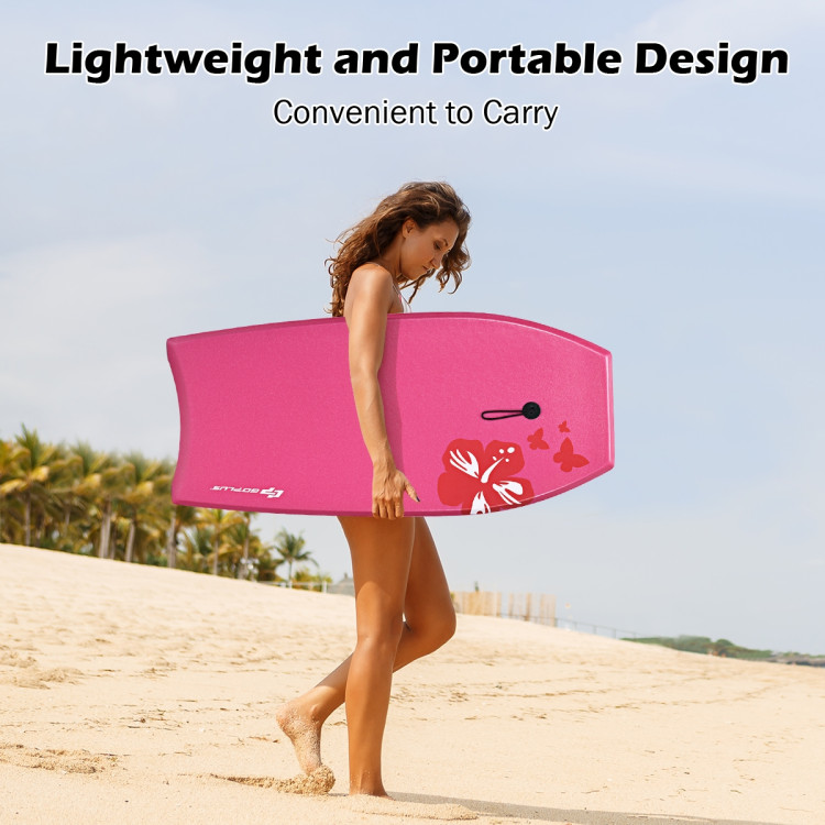 Lightweight Bodyboard Surfing with Leash EPS Core Boarding IXPE-MCostway Gallery View 9 of 9