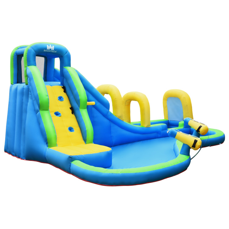 Inflatable Water Slide Kids Bounce House with Water Cannons and Hose Without BlowerCostway Gallery View 1 of 11