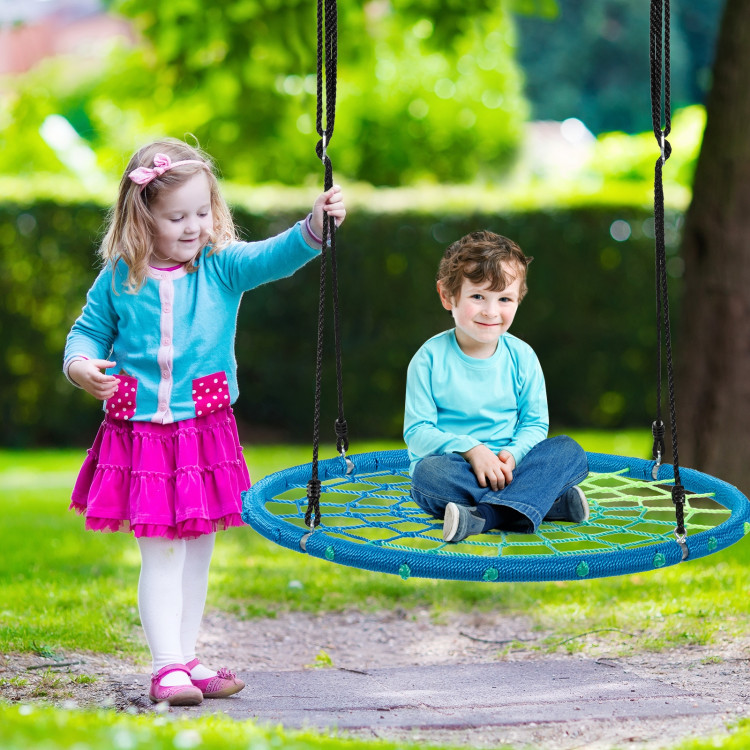 40 Inch Spider Web Tree Swing Kids Outdoor Play Set with