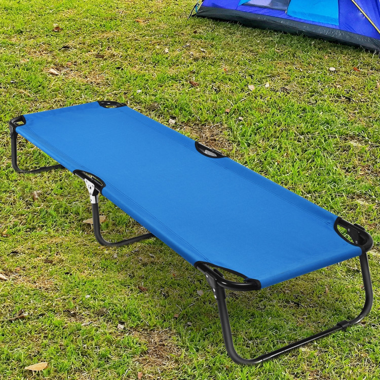 Folding Camping Bed Outdoor Portable Military Cot Sleeping HikingCostway Gallery View 1 of 11