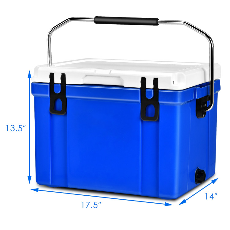 26 Quart Portable Cooler with Food Grade Material-BlueCostway Gallery View 5 of 15