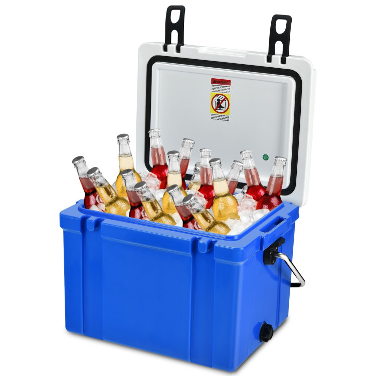 26 Quart Portable Cooler with Food Grade Material-BlueCostway Gallery View 11 of 15